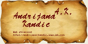Andrijana Kandić vizit kartica